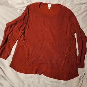 EUC Dressbarn XL Rust colored sweater